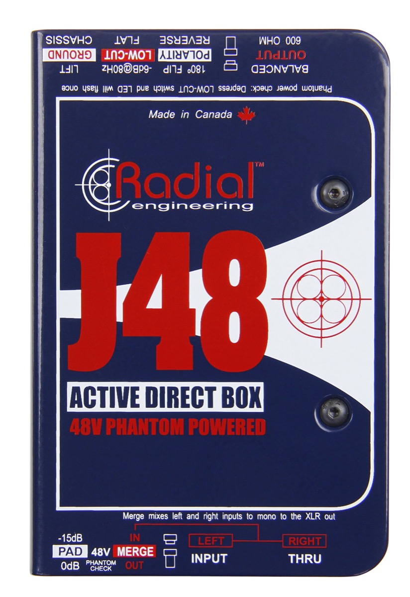 Radial J48 Phantom Powered Active Direct Box