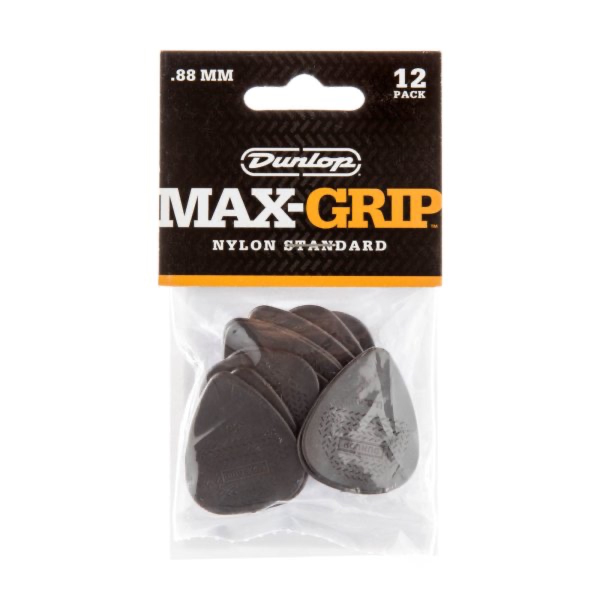 Dunlop Dunlop Picks Nylon MaxGrip .88 Pack, 12 Picks