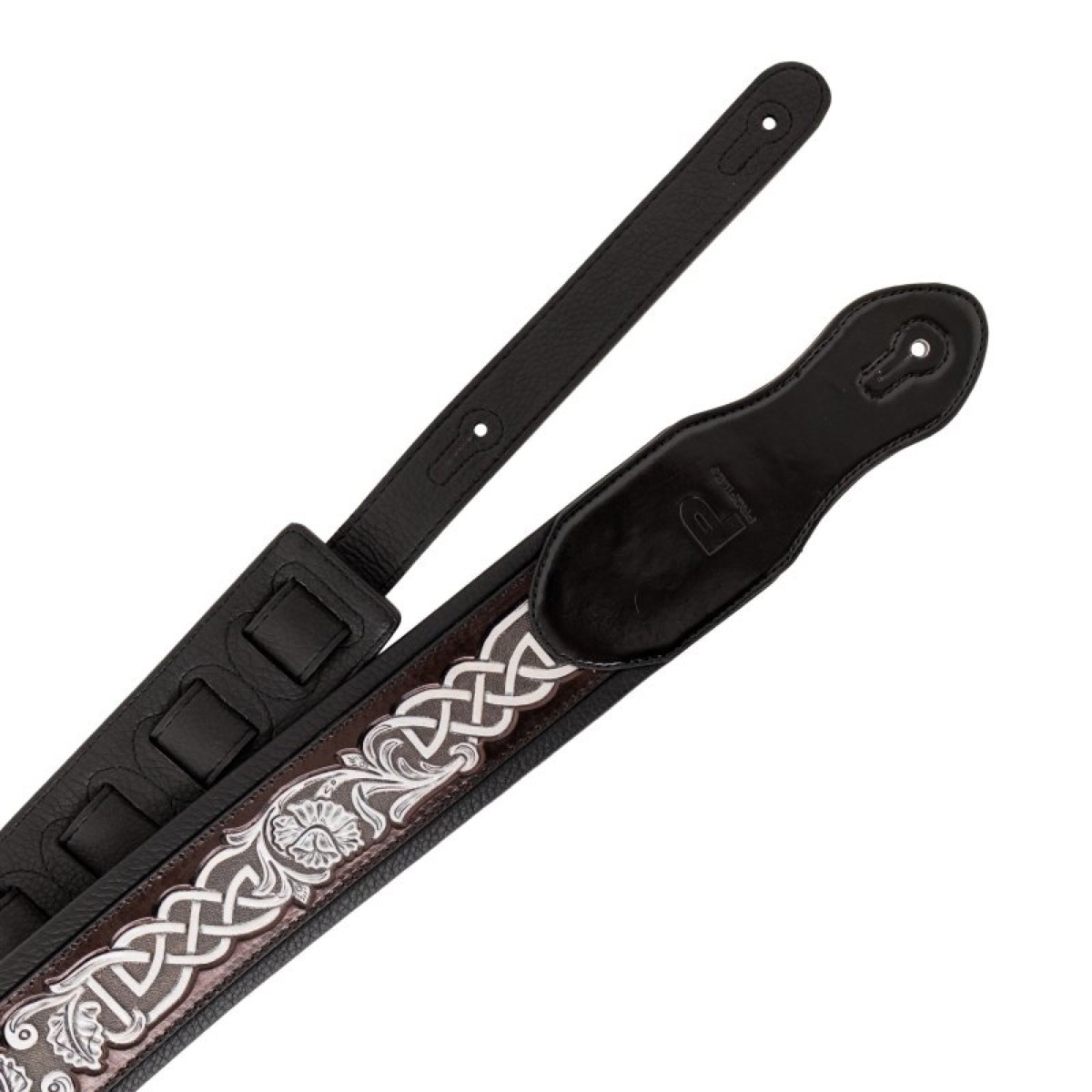 Profile Leather Padded Guitar Strap Silver  &hellip;