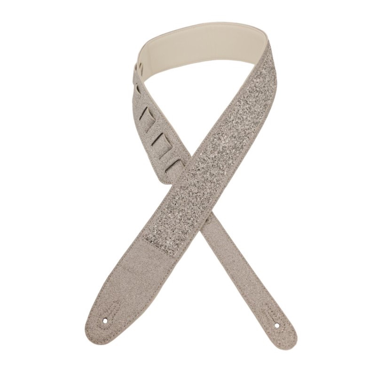 Profile Leather Silver Sparkle Padded Strap