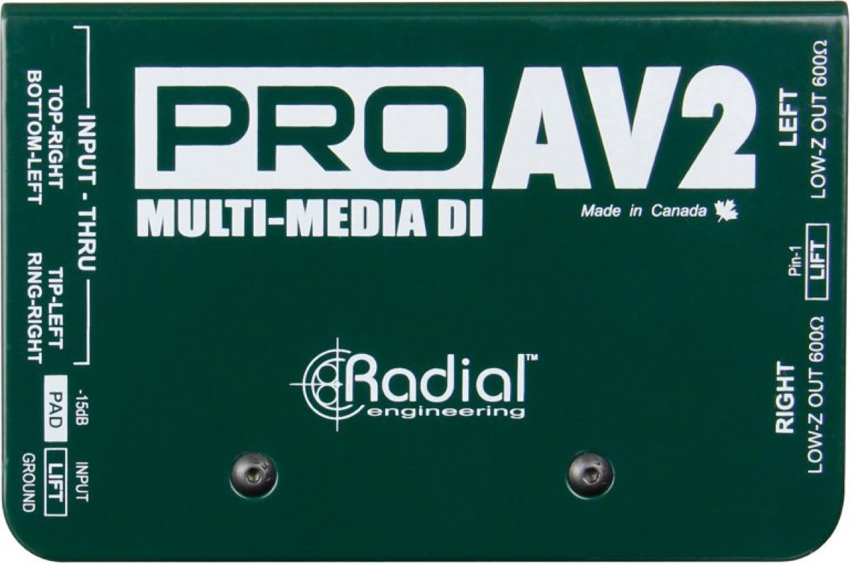 Radial ProAV2 Passive Two Channel  …