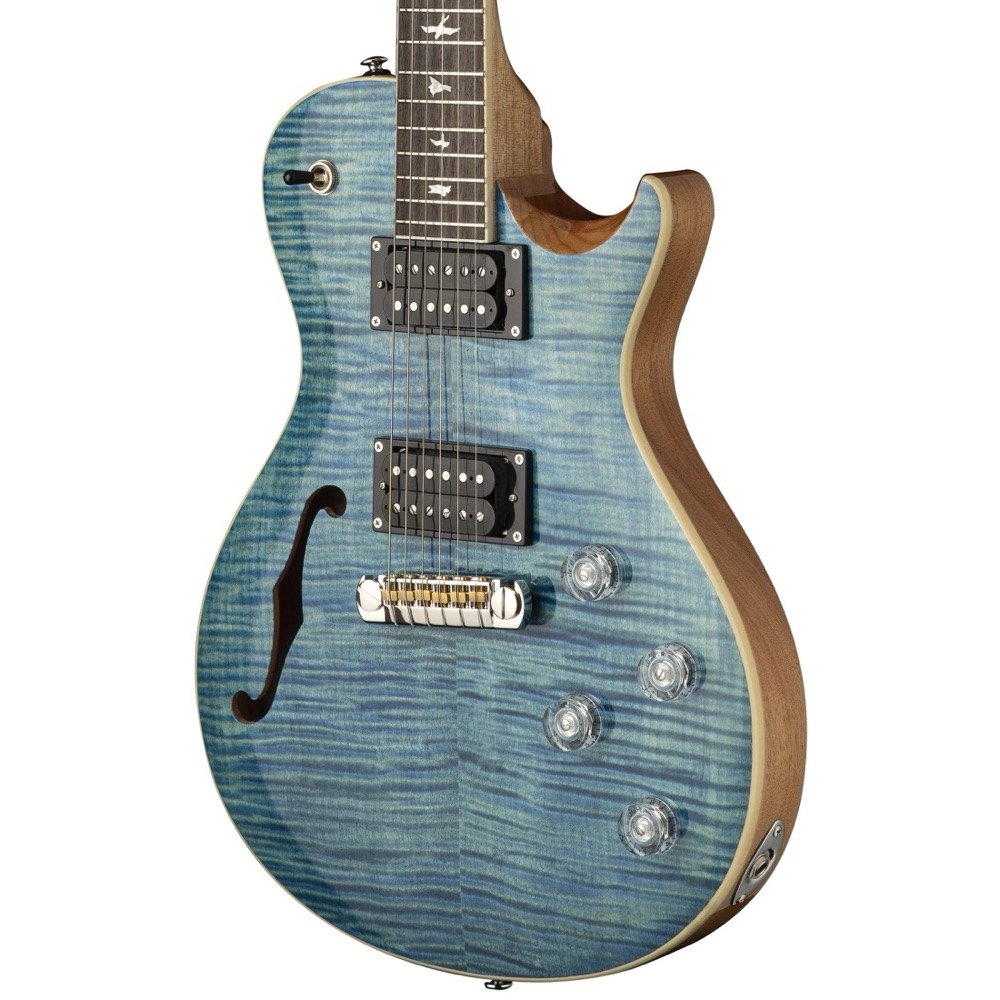 PRS PRS SE Zach Myers 594 Semi Hollow Electric Guitar, Myers Blue, Gig Bag - Guitars
