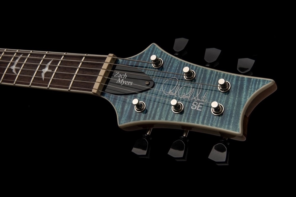 PRS PRS SE Zach Myers 594 Semi Hollow Electric Guitar, Myers Blue, Gig Bag - Guitars
