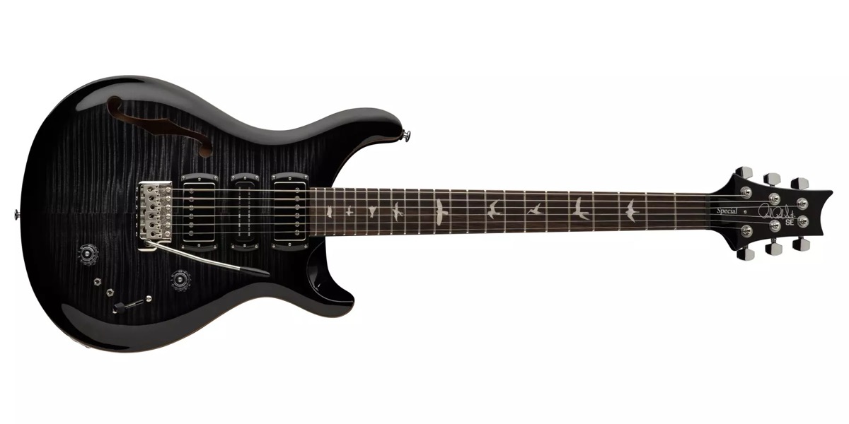 PRS PRS SE Special Semi-Hollow - Charcoal Burst, Rosewood, Gig Bag - Guitars