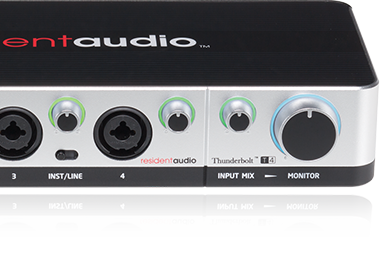 Resident Audio T4 4 Channel Thunderbolt Audio Interface With Thunderbolt  Cable