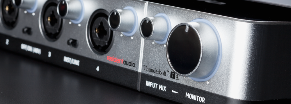 Resident Audio T4 4 Channel Thunderbolt Audio Interface With Thunderbolt  Cable