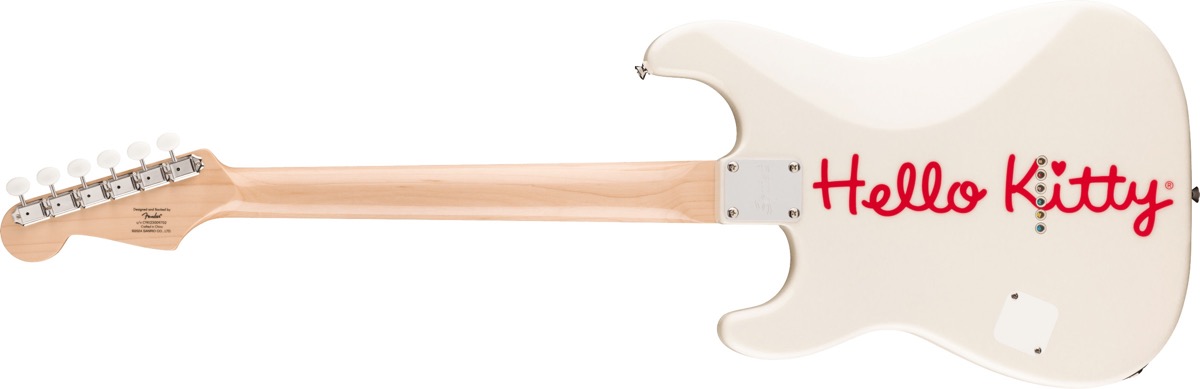 Squier Fender Hello Kitty White Stratocaster - Guitars
