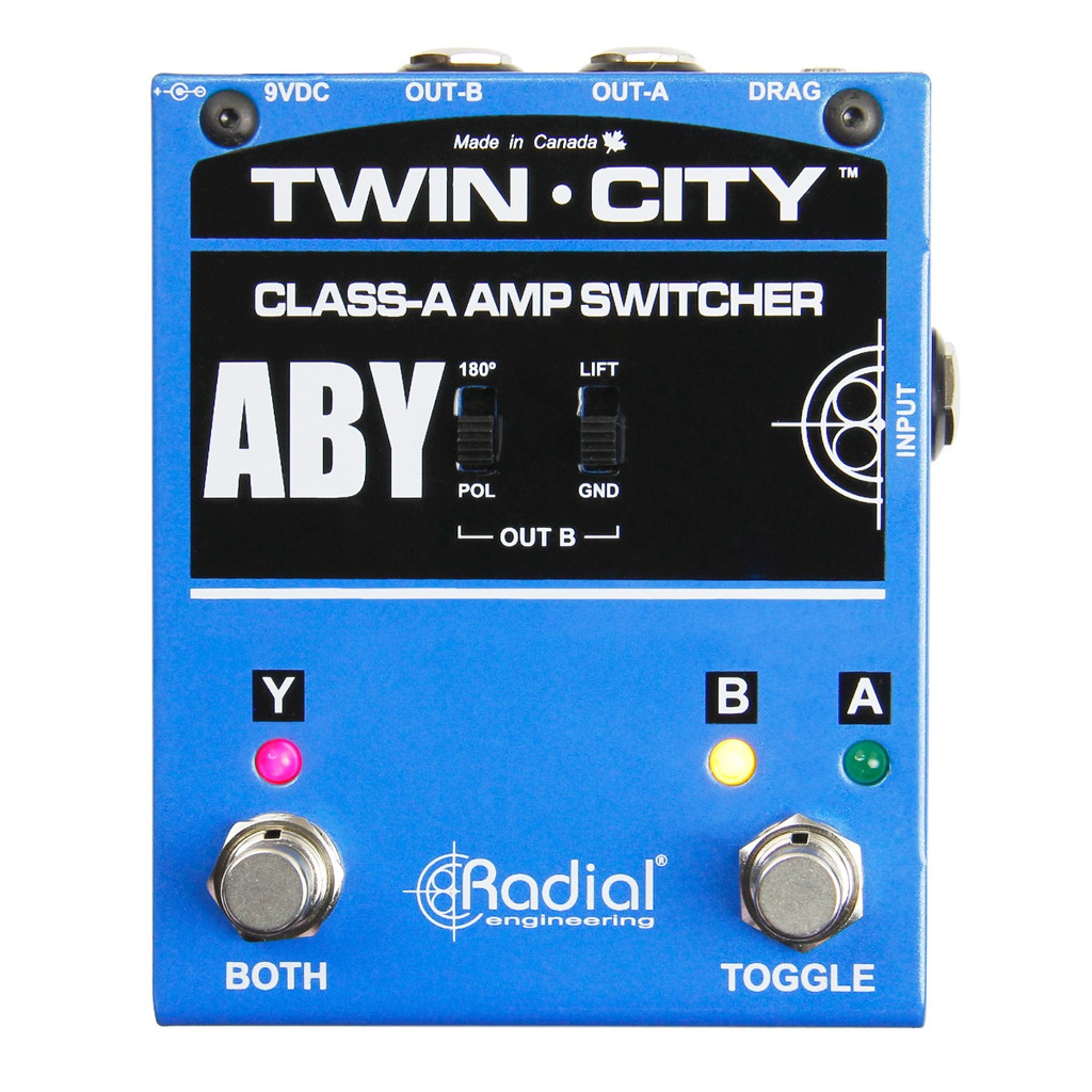 Radial Bones Twin City Bones  Amp Switcher Pedal