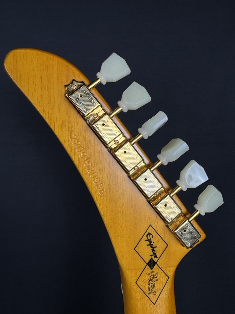 Epiphone USED Epiphone Inspired by Gibson Custom Shop '58 Explorer Korina, Hardshell Case - Used