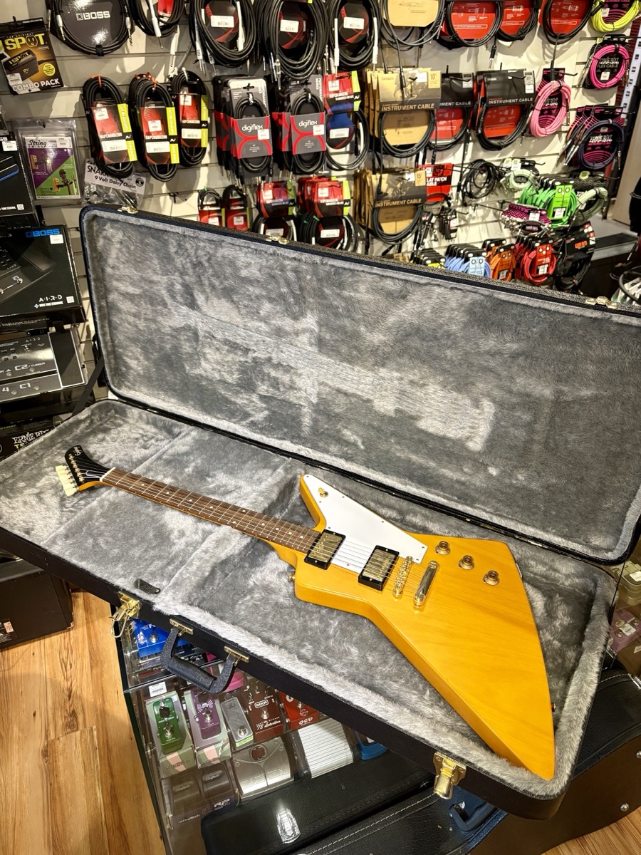 Epiphone USED Epiphone Inspired by Gibson Custom Shop '58 Explorer Korina, Hardshell Case - Used