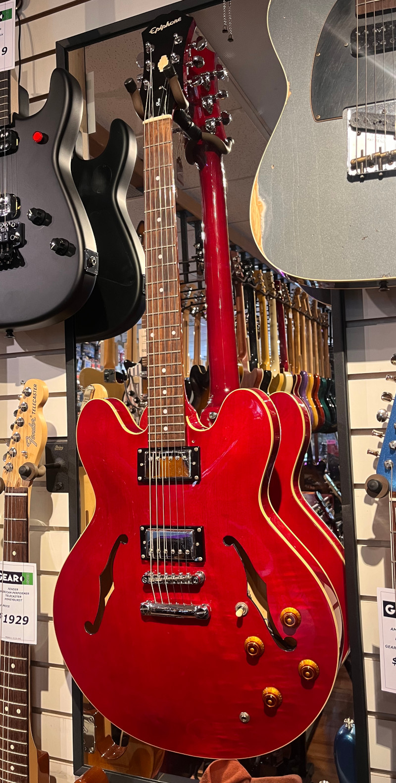 USED Epiphone 2002 DOT 335 Cherry Red