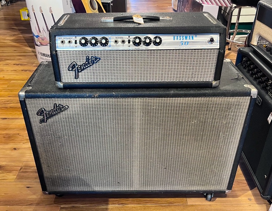 USED Fender Bassman 50 Head and 2x12  …