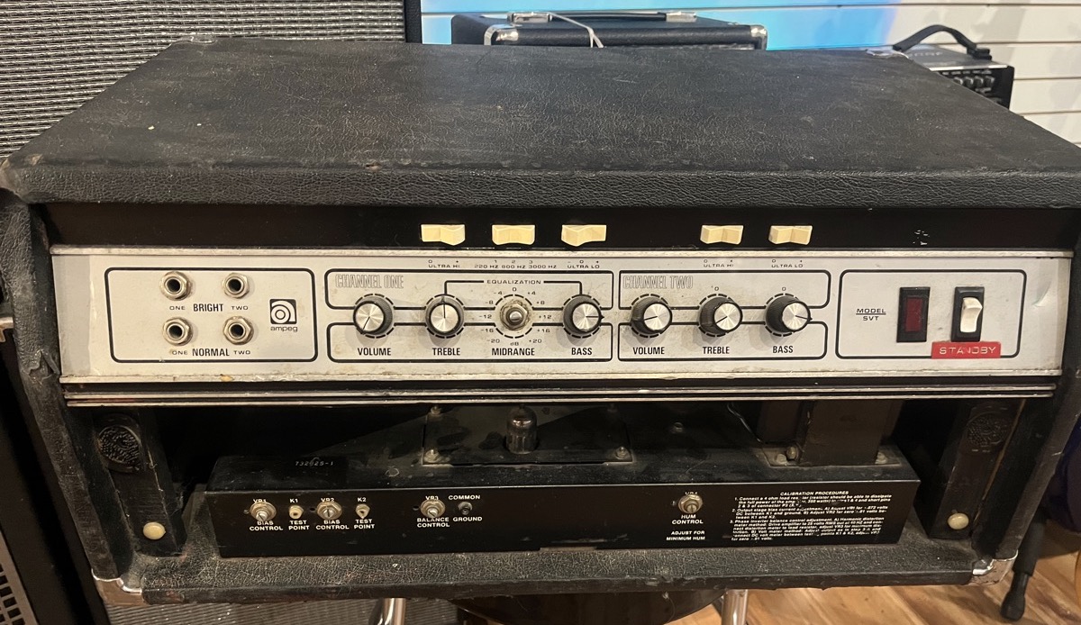 USED Ampeg SVT 300 Watt Tube Bass Amp Head '78  …