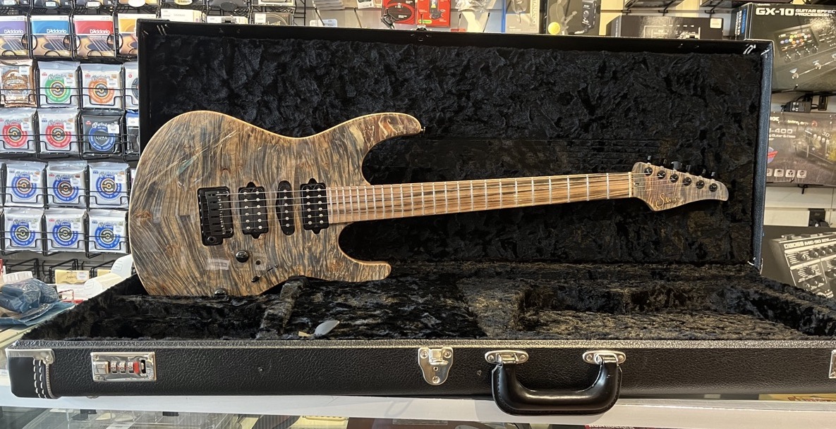 USED Suhr 2015 Modern Waterfall Burl Maple w/OHSC