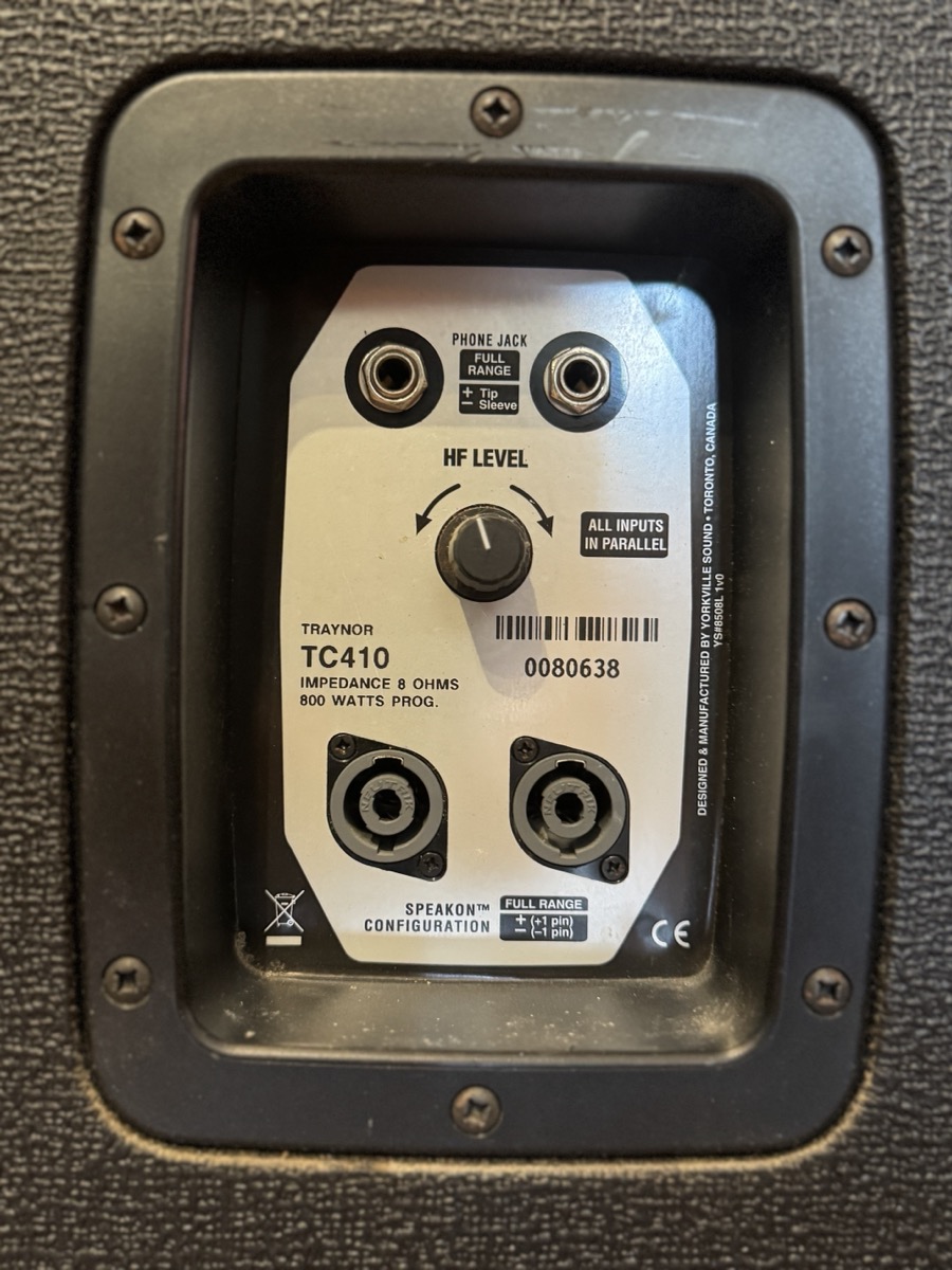 Traynor USED Traynor TC410 4x10 Bass Cabinet - CONSIGNMENT - Used