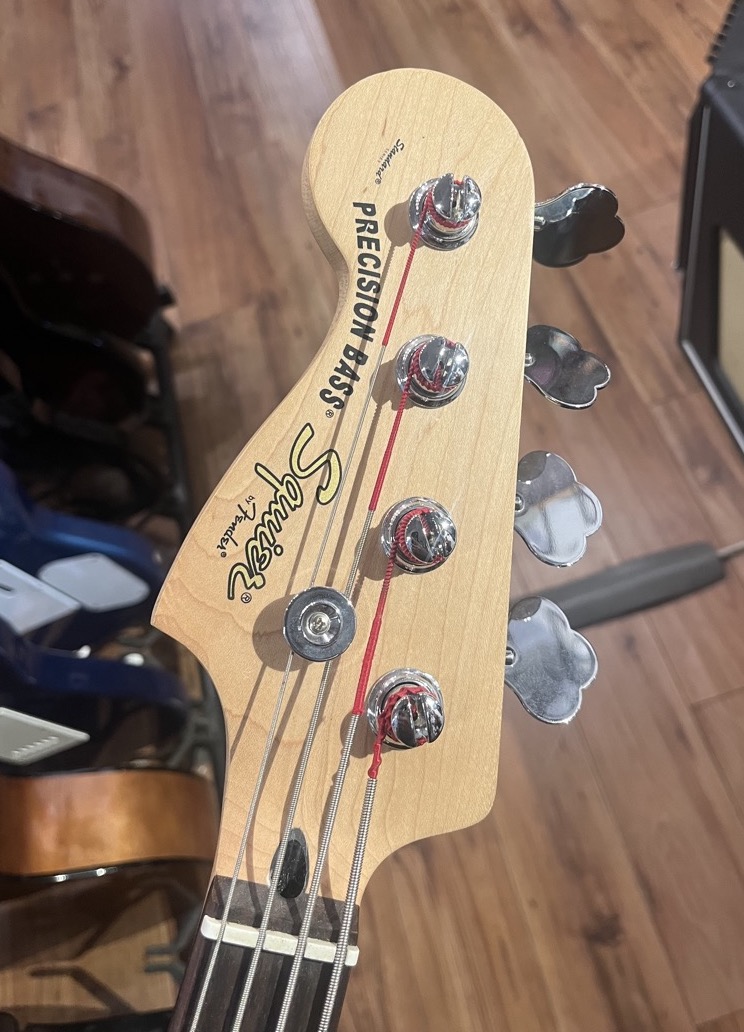 Squier USED Squier Lefty P Bass Deluxe Standard Antique Red Burst - CONSIGNMENT - Used