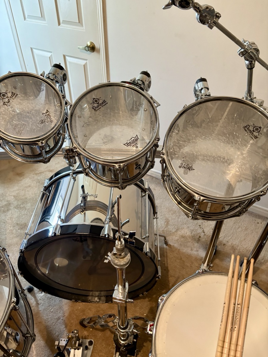 Misc USED Ronn Dunnett Classic Drums 14 Piece Custom Stainless Steel Kit -CONSIGNMENT - Used