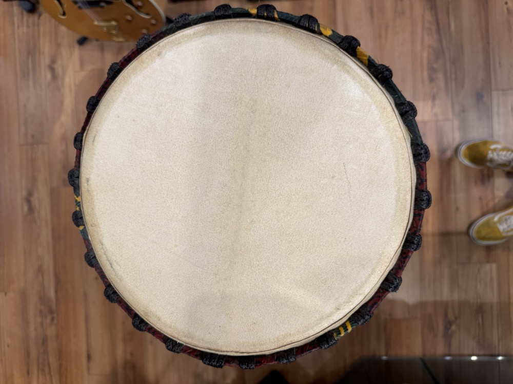 Misc USED African Djembe 11.5" x 22" Solid Woods, Rope Tuned - Drums
