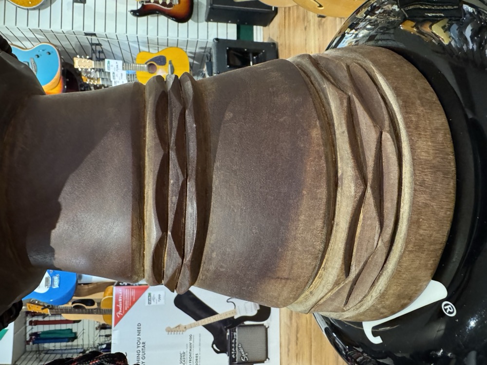 Misc USED African Djembe 11.5" x 22" Solid Woods, Rope Tuned - Drums