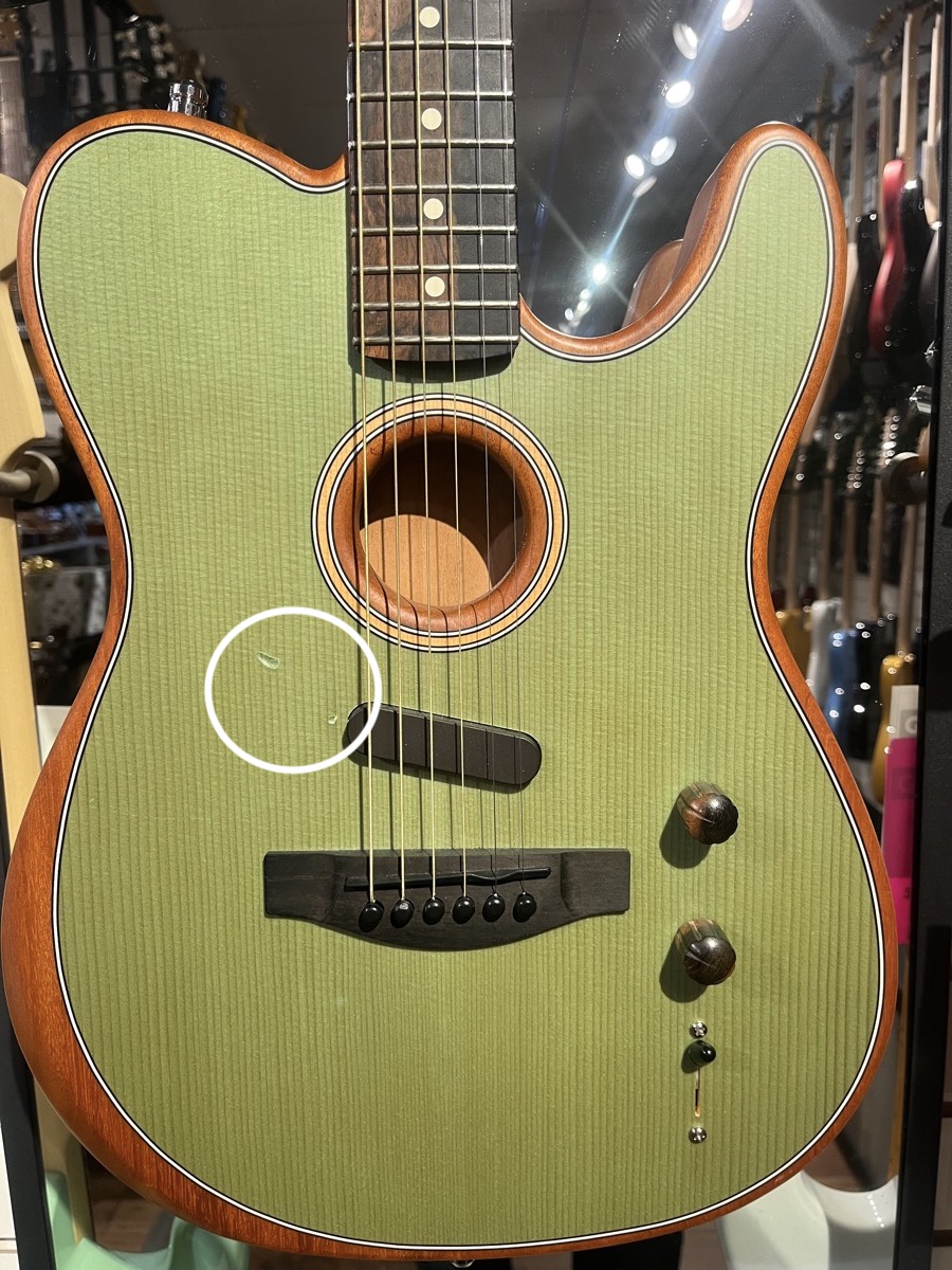 Fender USED Fender 2019 American Acoustasonic Tele Surf Green w/bag - CONSIGNMENT - Used