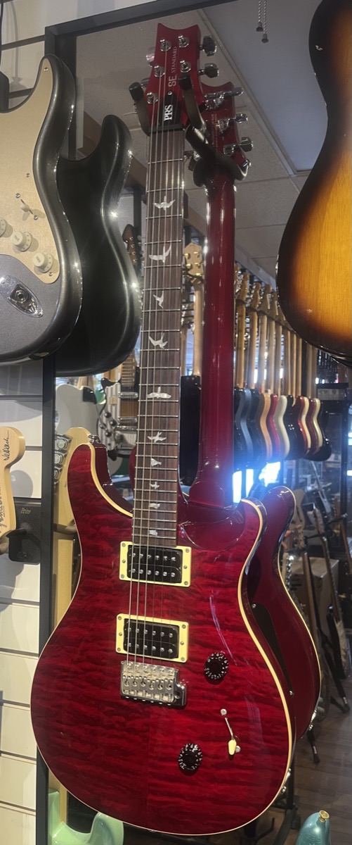 USED PRS SE Custom 24 Red Quilt w/Bag