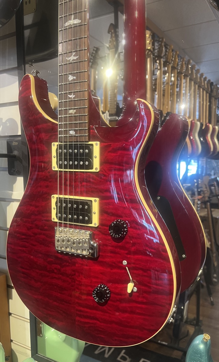 PRS USED PRS SE Custom 24 Red Quilt w/Bag - Used