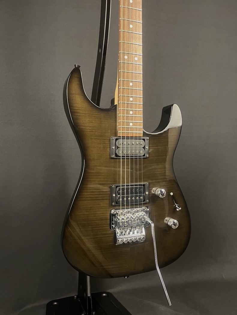 Jackson USED Jackson JS Reverse Dinky Transparent Black Flame Top - CONSIGNMENT - Used