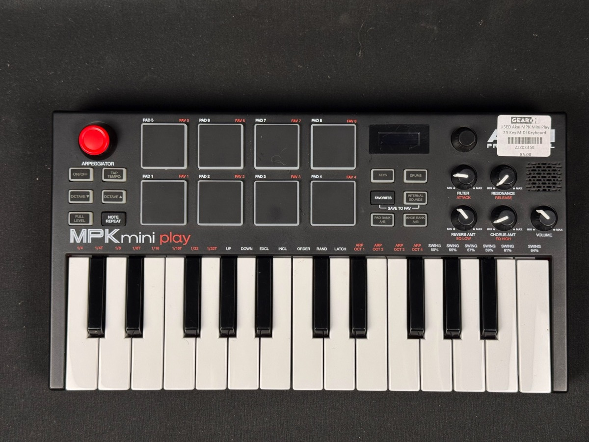 USED Akai MPK Mini Play 25 Key MIDI Keyboard