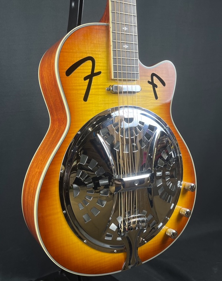 Fender USED Fender FR50CE Resonator Guitar with Pickup Sunburst - Used