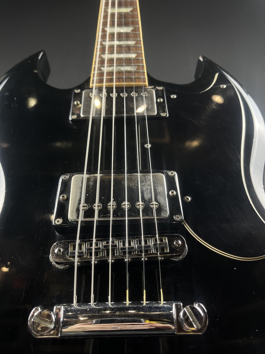 Gibson USED Gibson 1986 SG Standard w/Tim Shaw Humbuckers Ebony w/Case - Used