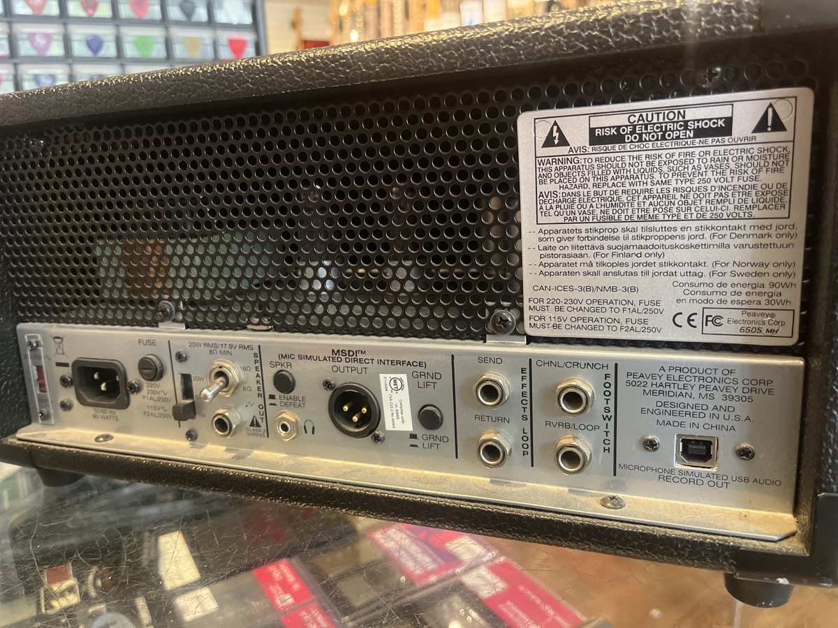 Misc USED Peavey 6505 Mini 20 Watt Tube Head w/FTSW - CONSIGNMENT - Used