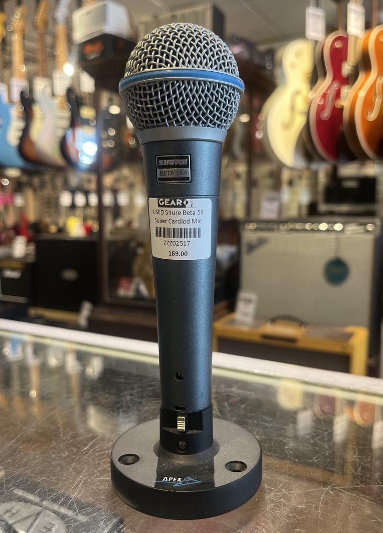 USED Shure Beta 58 Super Cardiod Mic