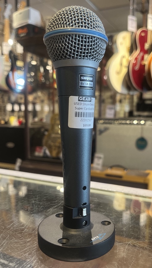 Shure USED Shure Beta 58 Super Cardiod Mic - Used