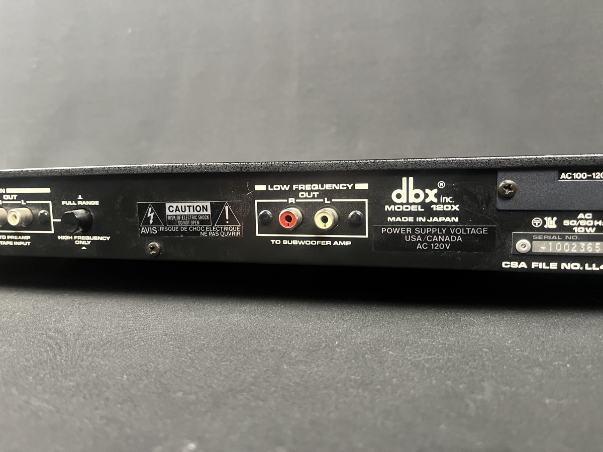 Misc USED DBX 120X Sub Harmonic Synthesiser Rack Unit - CONSIGNMENT - Used