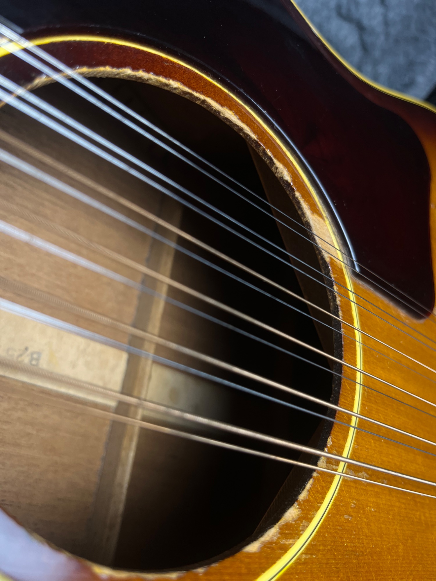 Gibson USED Gibson 1960s B25-12 Acoustic, Hardshell Case - Used